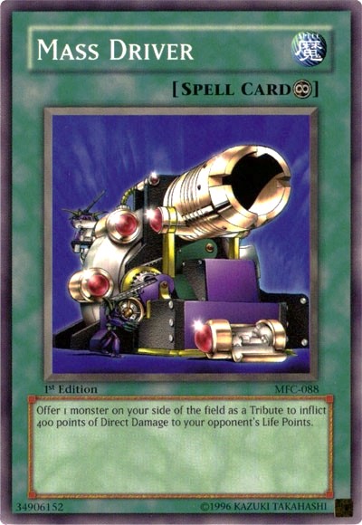Mass Driver yugioh card
